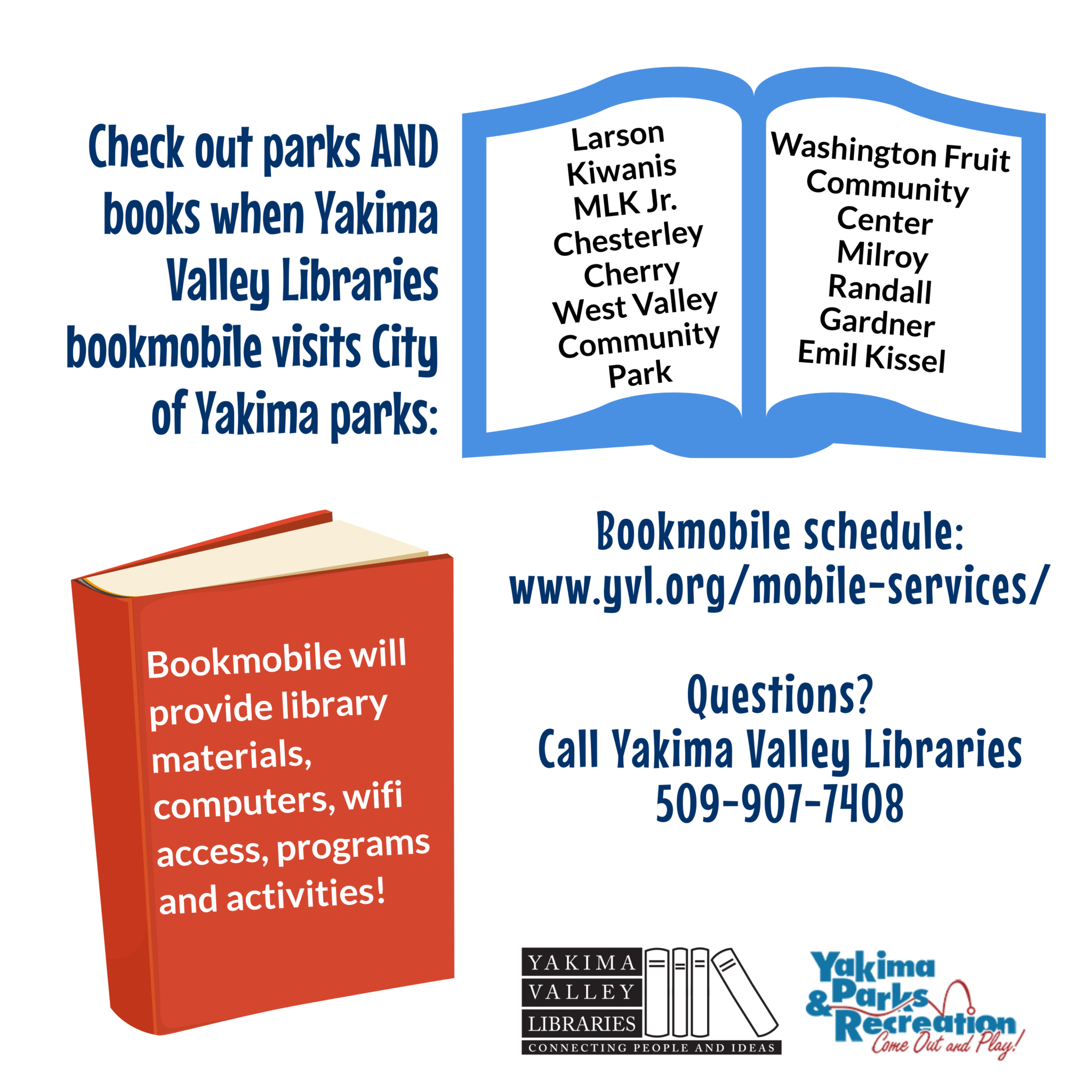 Library Bookmobile to Visit City Parks News City of Yakima
