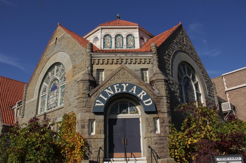 The Vineyard Church stands out as one of many of Yakima's beautiful and historic houses of worship. 