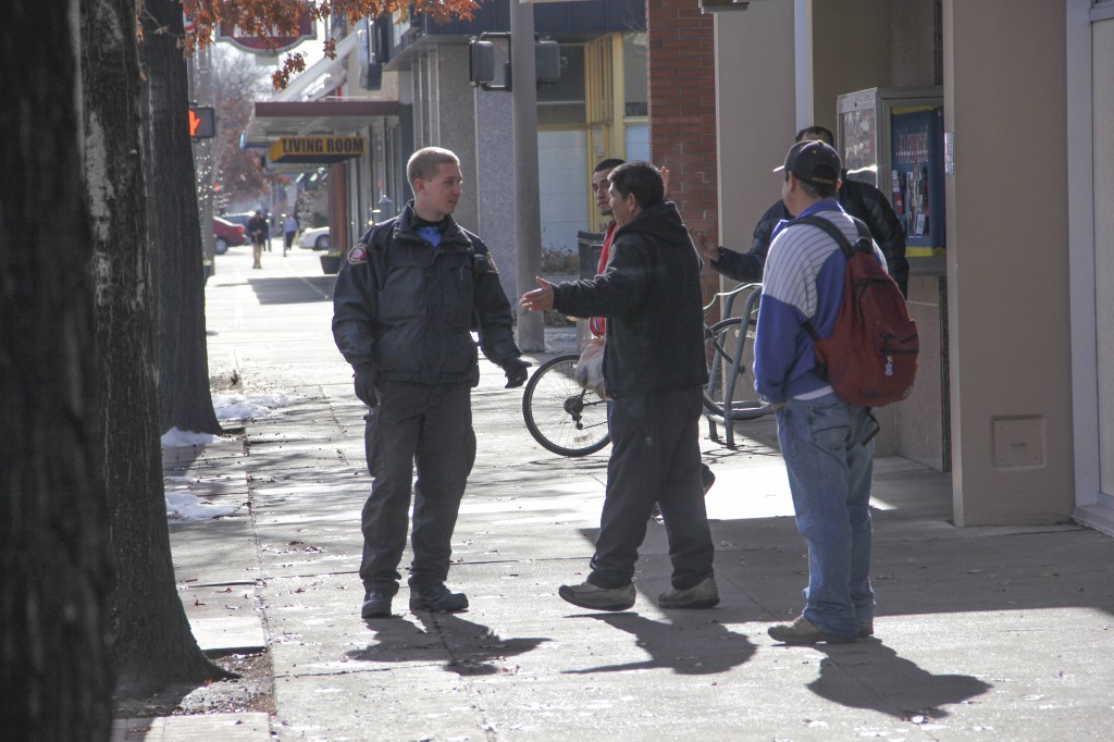 New Parking Enforcement Officer Eric Nissen adds a little extra sense of security in Downtown Yakima through the winter months.