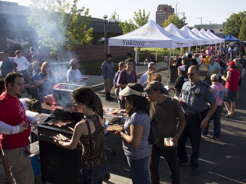 Dozens of people come out to help take a bite out of crime during the 30th annual National Night Out event on August 6th.