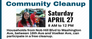 Community Cleanup April 27th