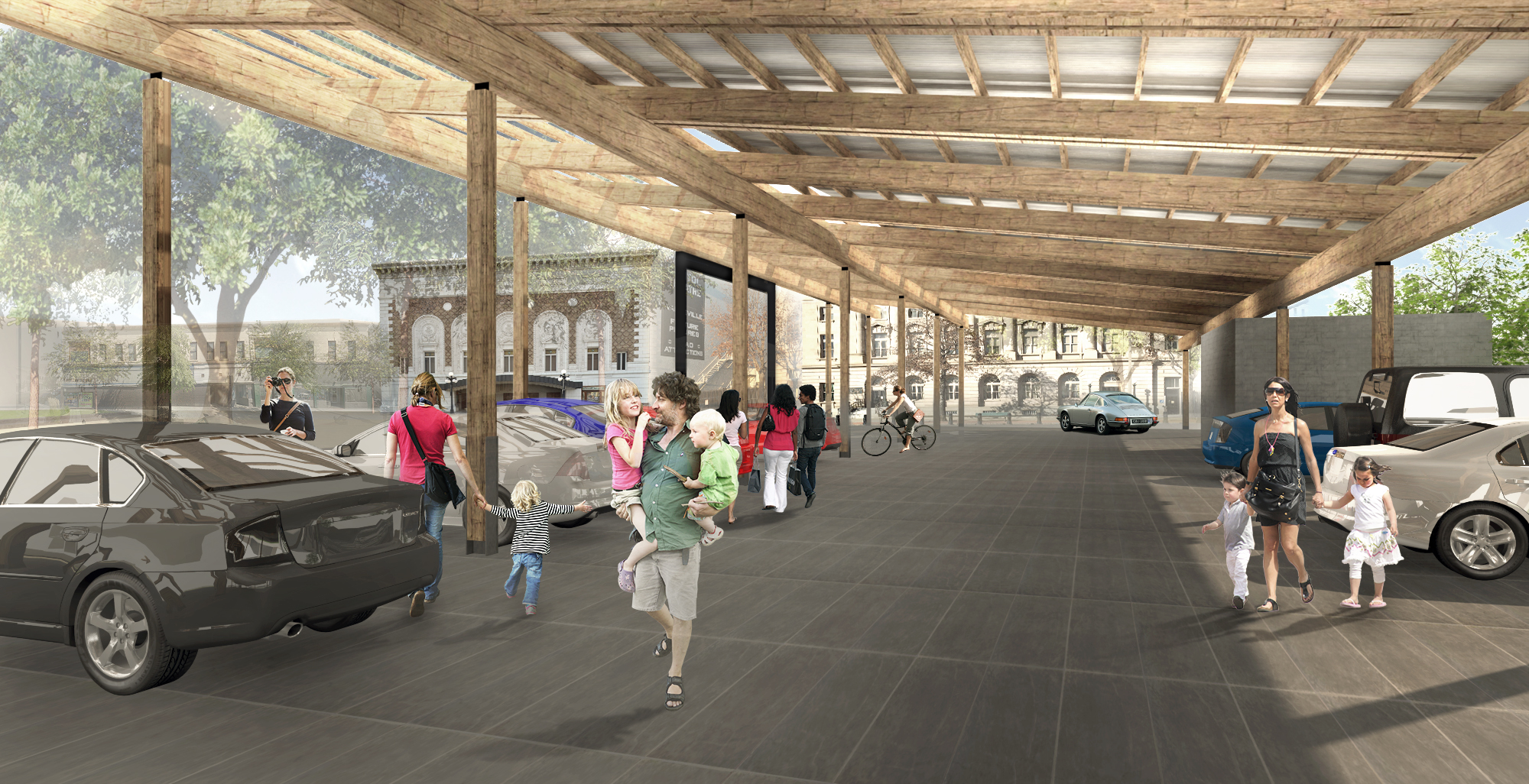 Finished Downtown Yakima Central Plaza Designs Points of Interest