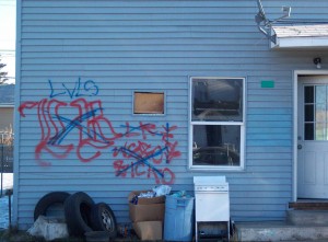 Graffiti and garbage